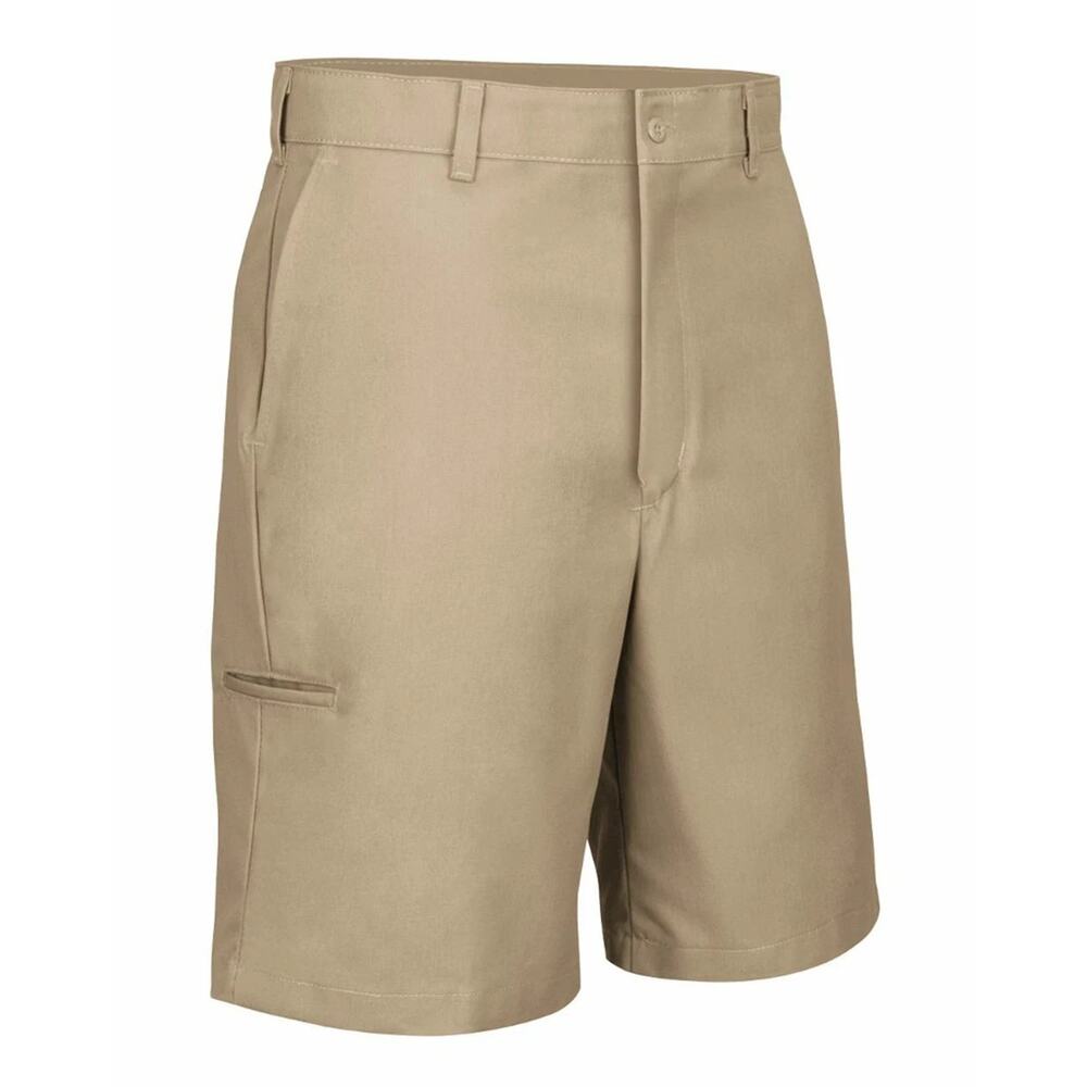NWT Red Kap Cell Phone Pocket Shorts Mens size 46 Beige 12" L